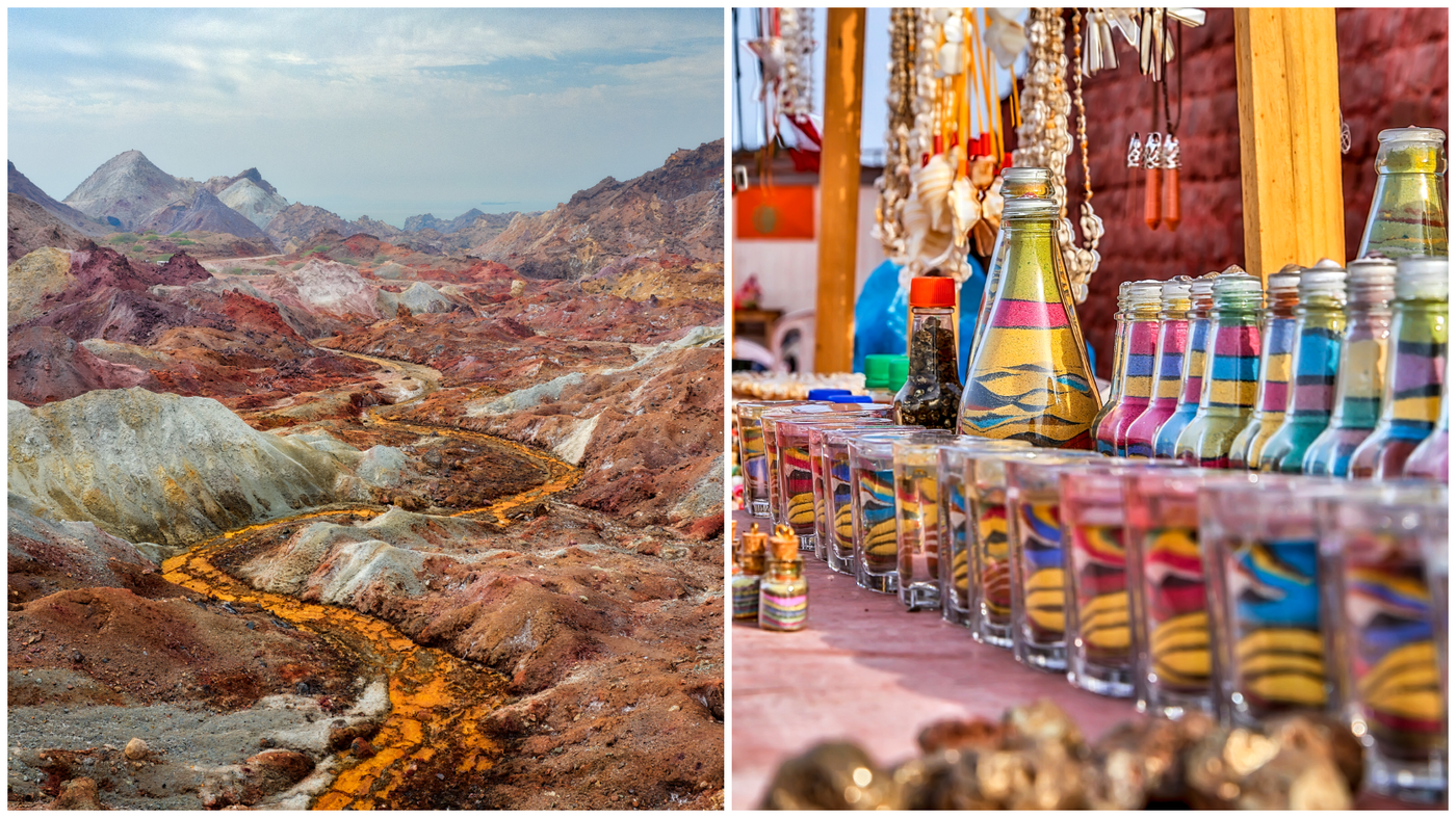 בשלל צבעי הקשת - האדמה הססגונית של אי הורמוז באיראן 