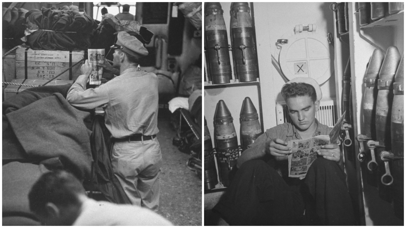 אסקפיזם במלחמה - רצועות הקומיקס סופרמן בידי חיילים אמריקאים - מלחמת העולם השנייה