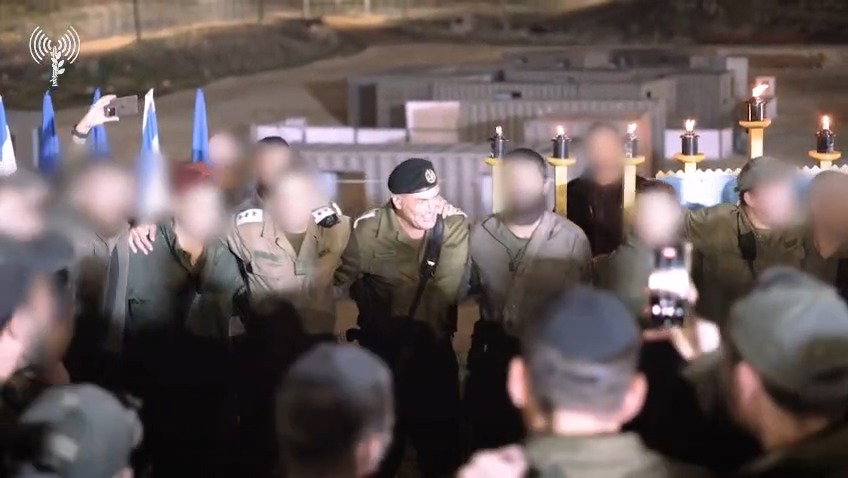 הרמטכ"ל עם לוחמי חטיבת חשמונאים