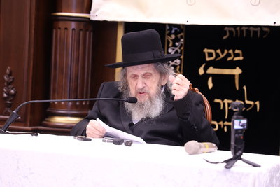 מעמד "ריתחא דאורייתא" בפתח תקווה בראשות ראש הישיבה הגר"ד לנדו