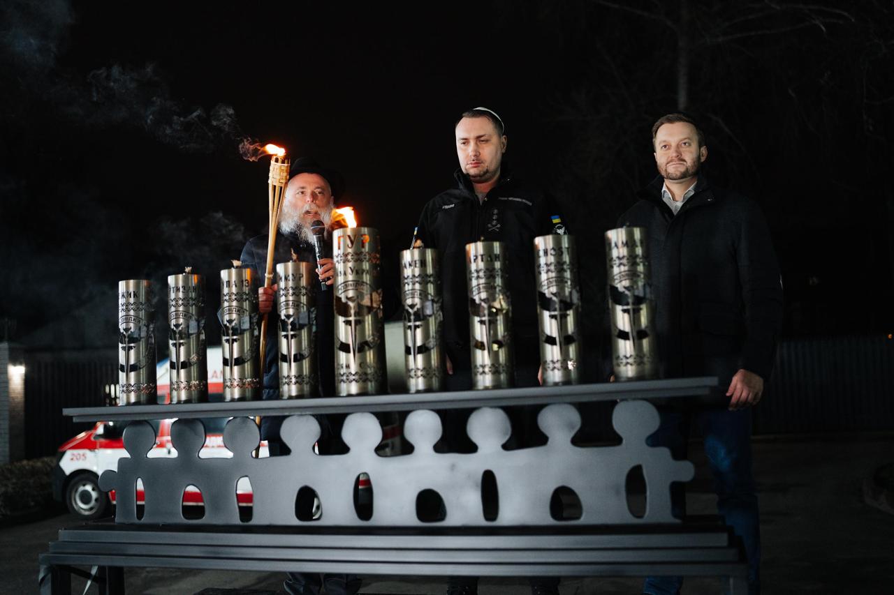 הדלקת נרות חנוכה בקייב