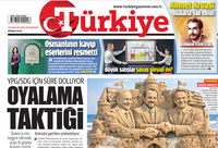 טירת החול - התמונה הלעגנית בעיתון הטורקי