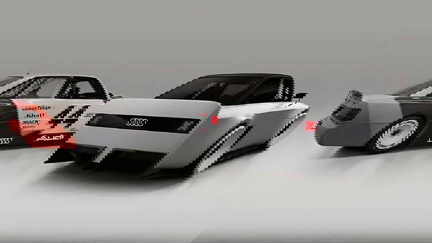 ה-GT50 לצד מכונית מסדרת ה-IMSA האמריקאית ששימשה לה השראה