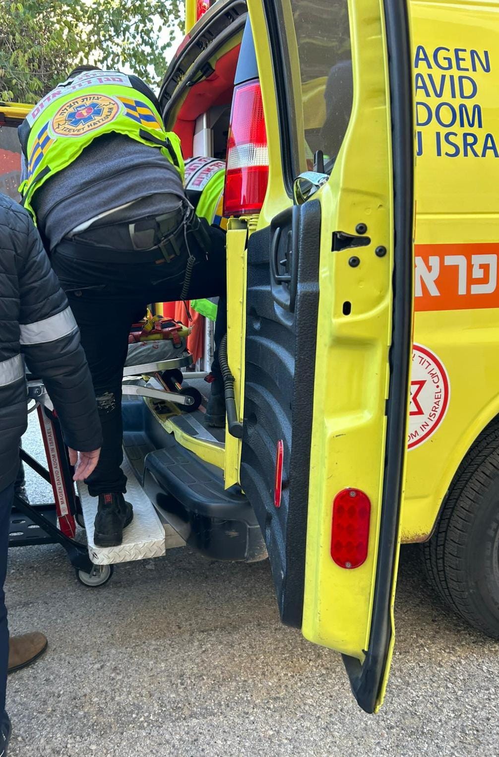 פינוי הילד לבית החולים