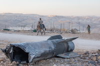 שברי טיל במהלך עם כלביא