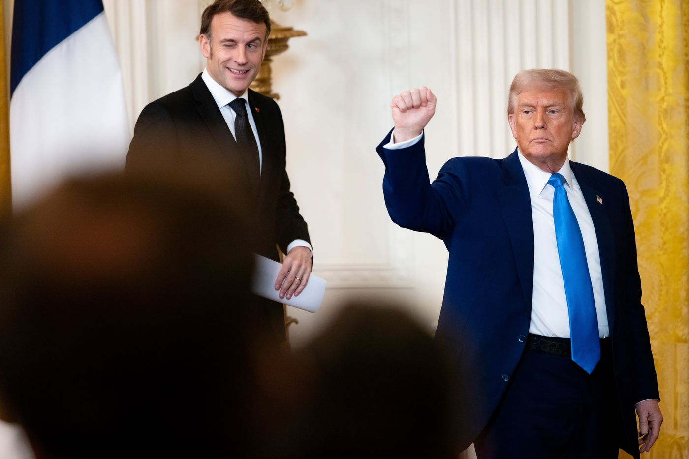 טראמפ ומקרון
