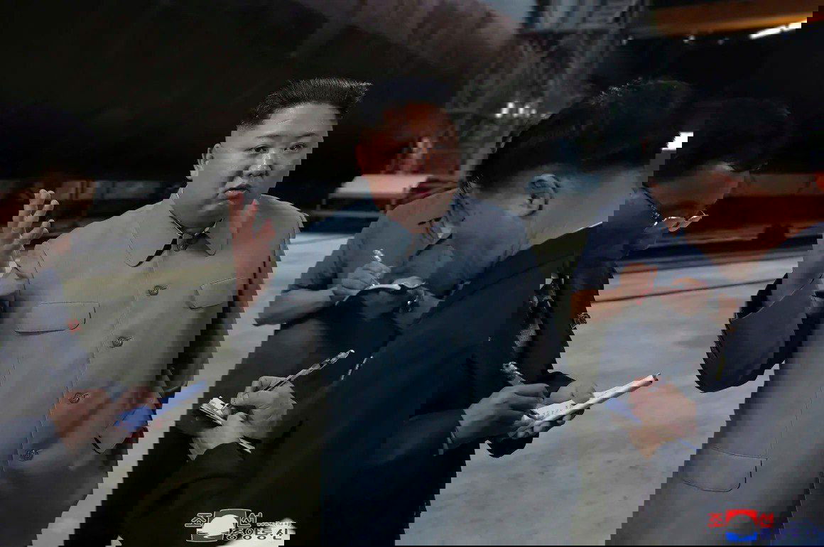 קים ג'ונג און במהלך הביקור