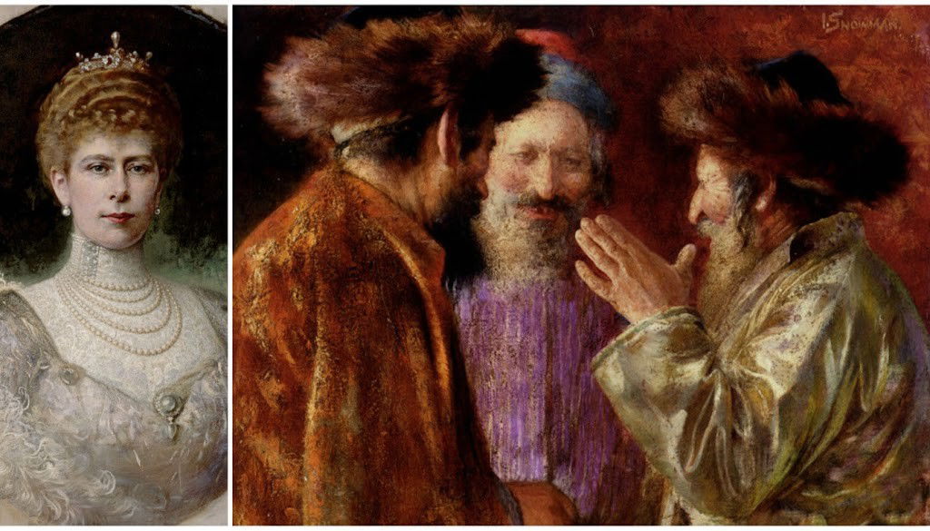 פרי מכחולו של אייזק סנואמן ציור מתקופתו בירושלים -  ציור לפי הזמנה המלכה מרי רעייתו של המלך ג'ורג' החמישי וסבתה של המלכה אליזבת השנייה המנוחה.