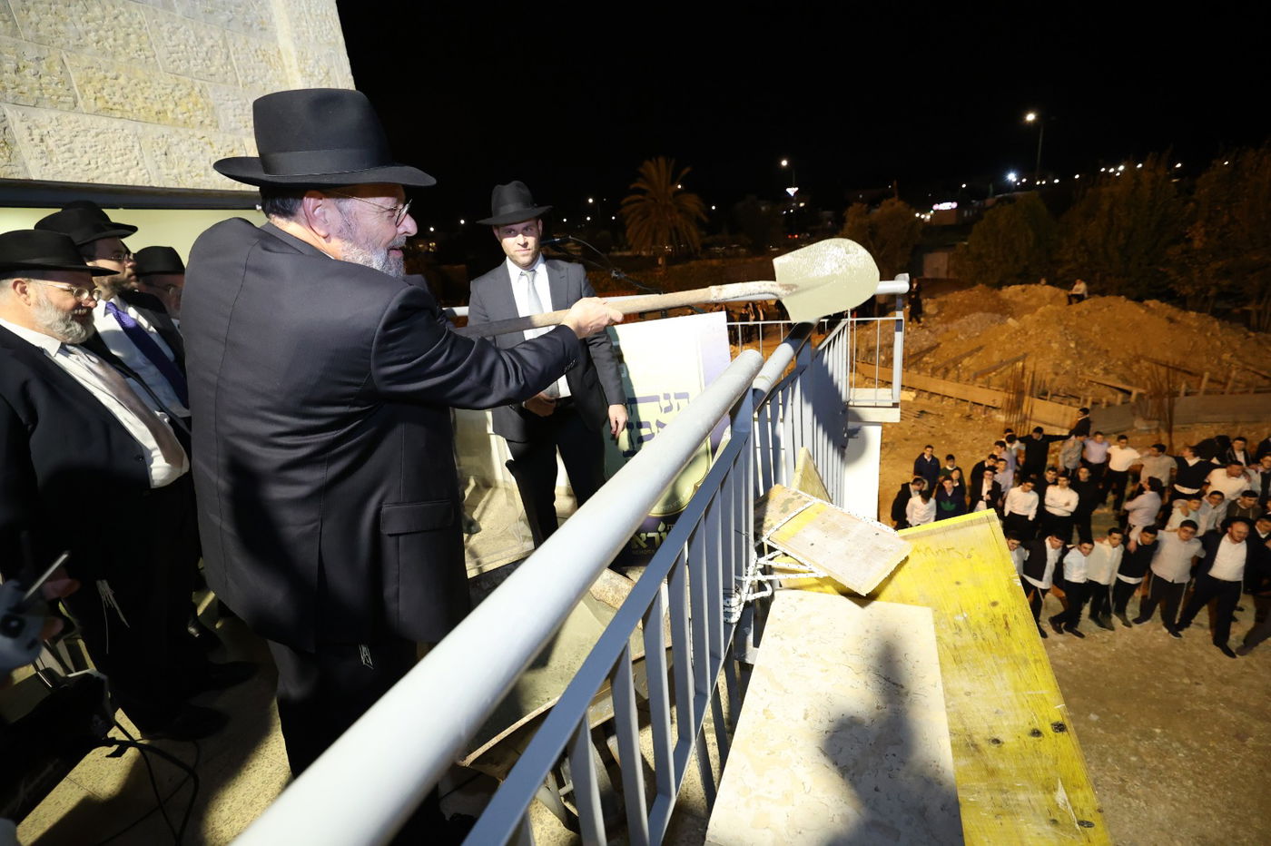 הנחת אבן הפינה בישיבת נהורא