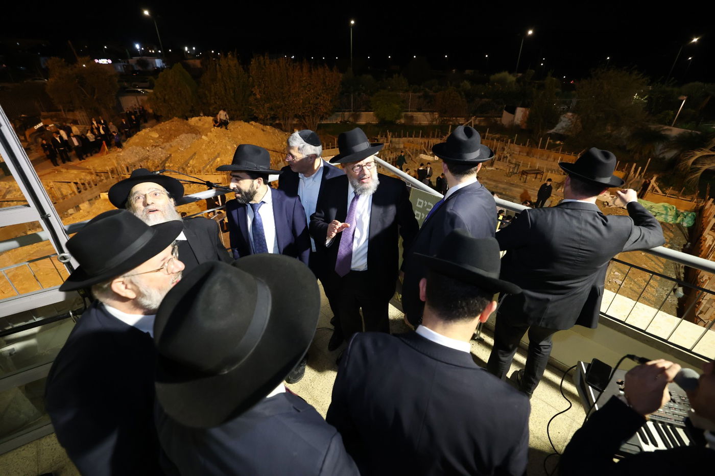 הנחת אבן הפינה בישיבת נהורא