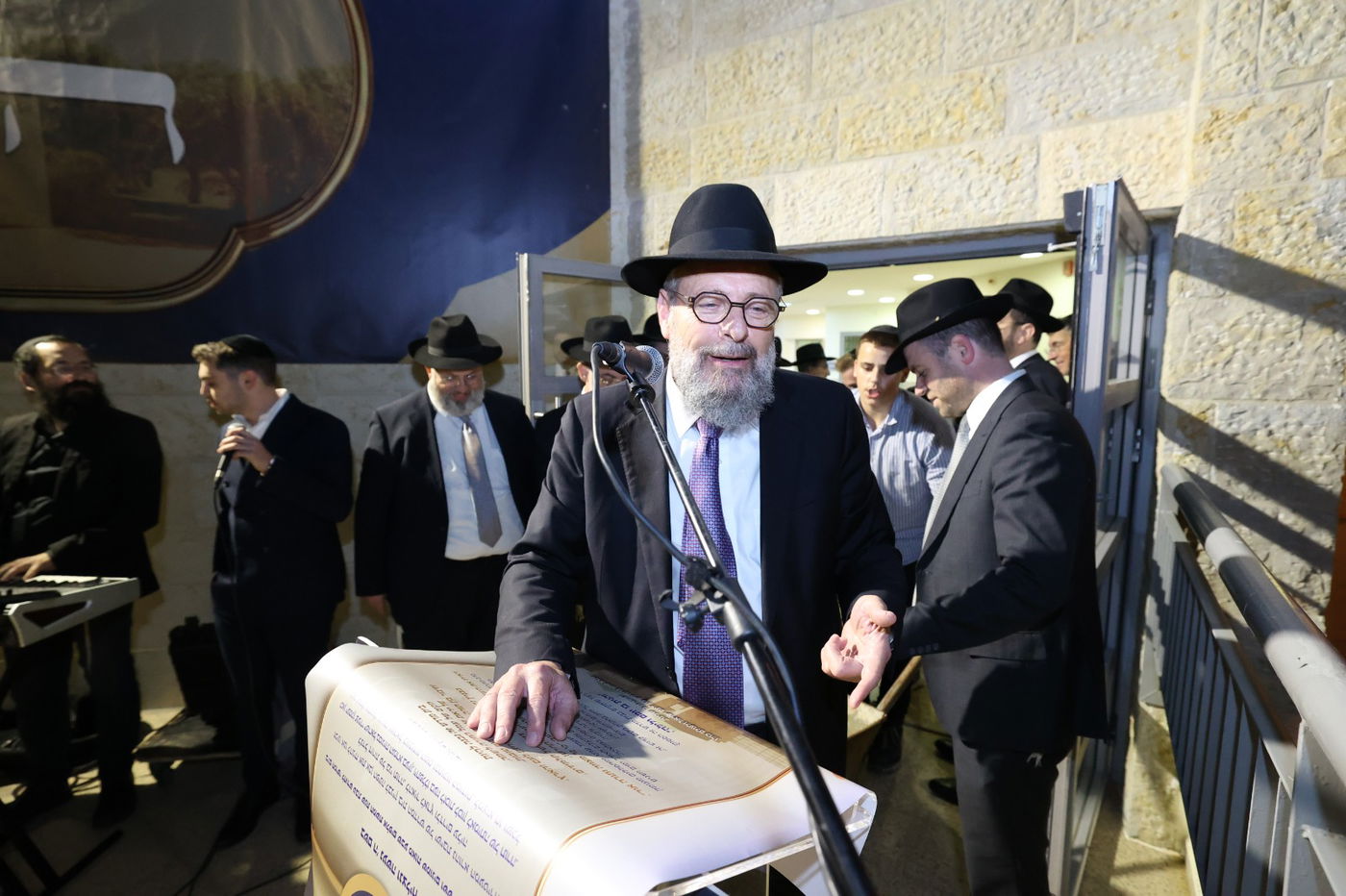 הנחת אבן הפינה בישיבת נהורא