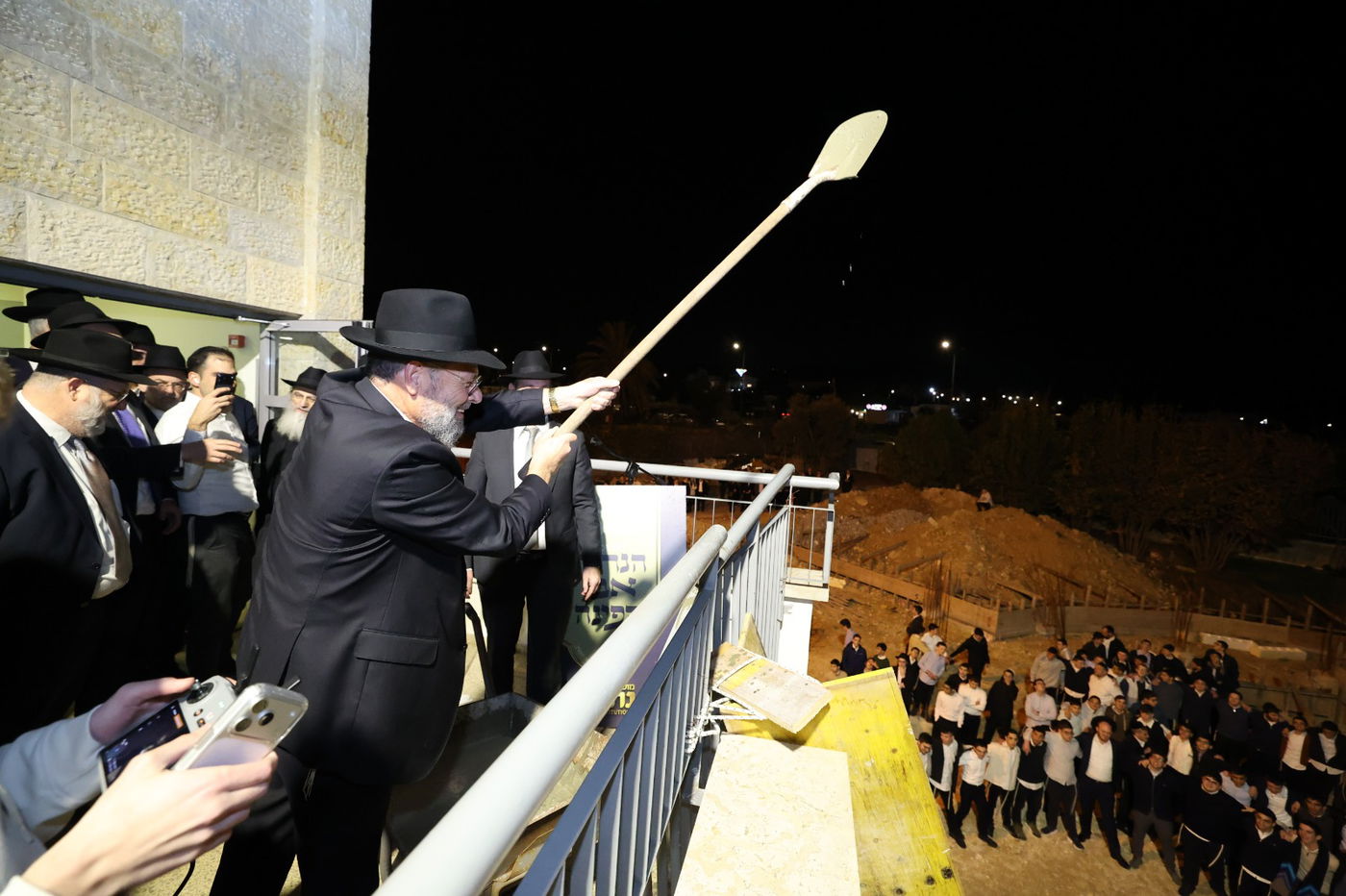 הנחת אבן הפינה בישיבת נהורא