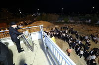 הרה"ג רבי אברהם גרינבוים נושא דברים בהנחת אבן הפינה בישיבת נהורא