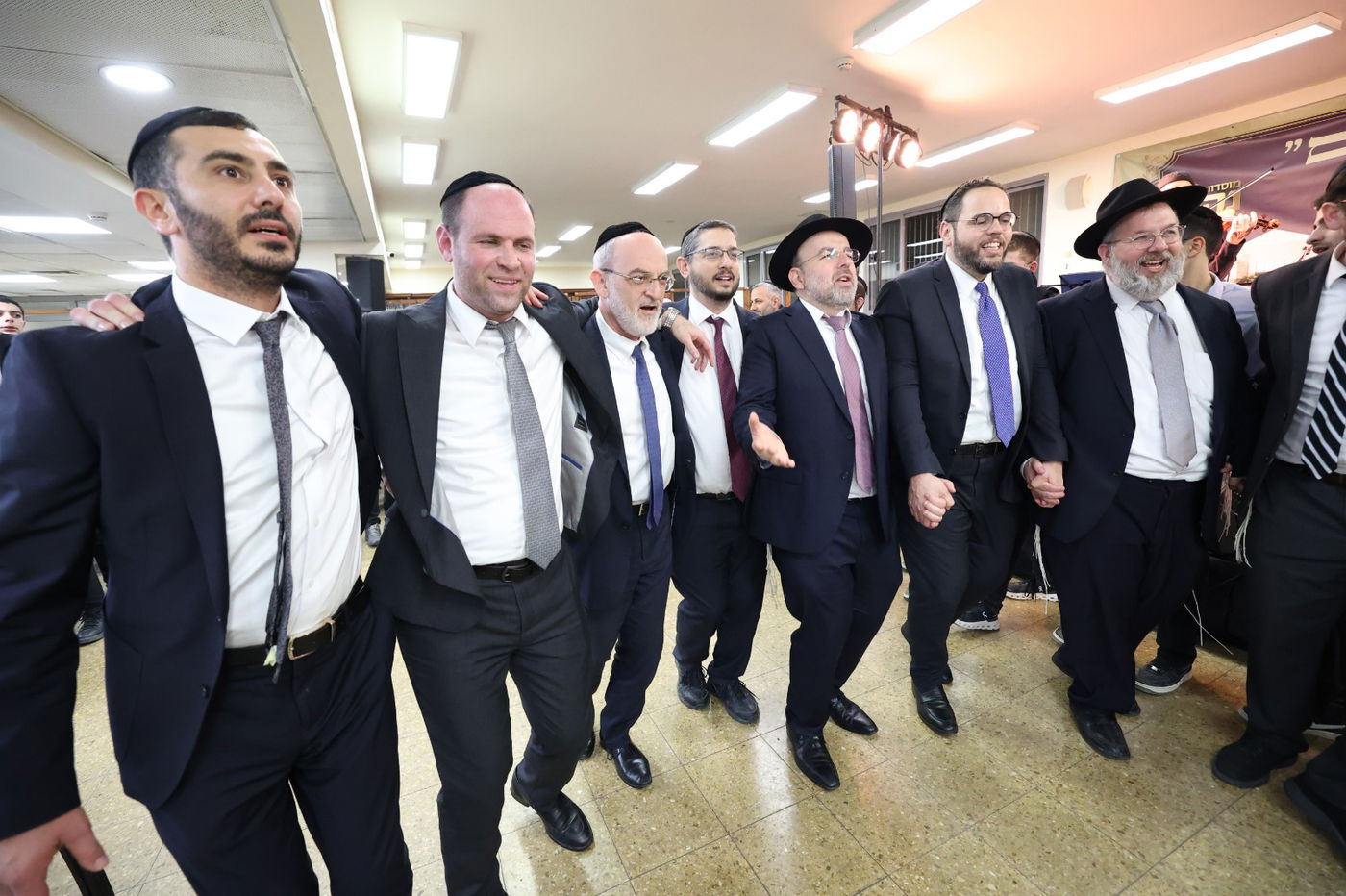 הנחת אבן הפינה בישיבת נהורא