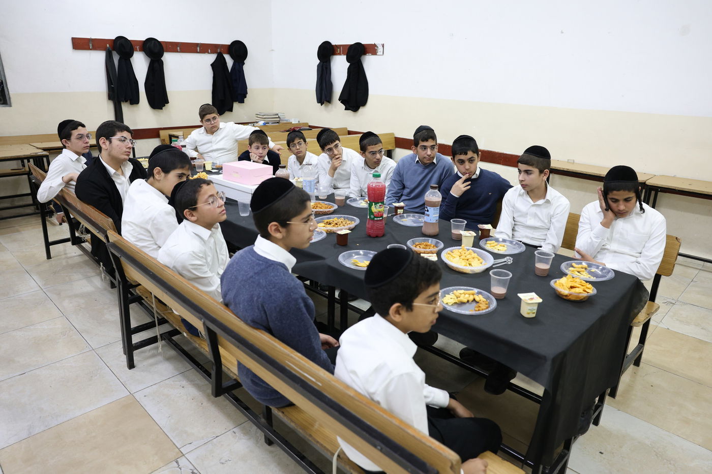 מעמד היסוד לישיבה בבית שמש ע"י הגאון רבי יהודה כהן