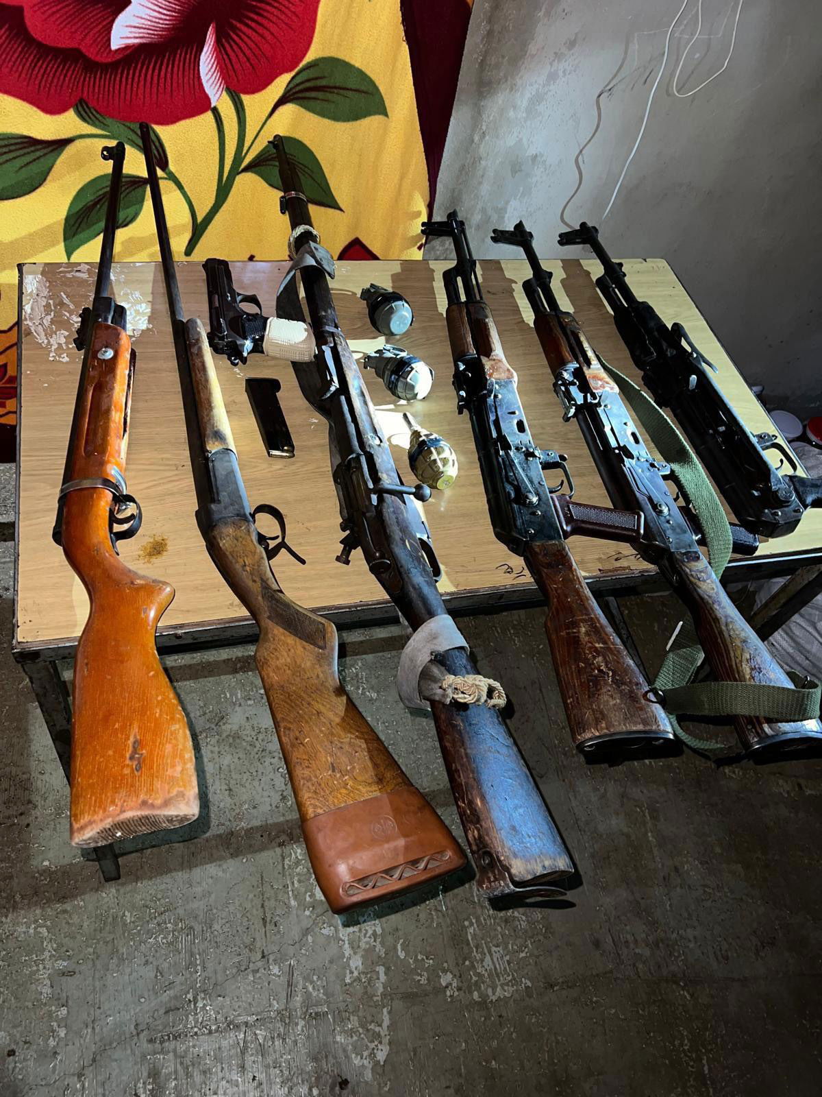 אמצעי הלחימה שאותרו והוחרמו על-ידי כוחות החטיבה בדרום סוריה