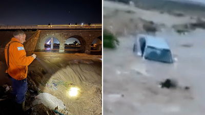 האזור בו האיש נעלם, משמאל: החיפושים