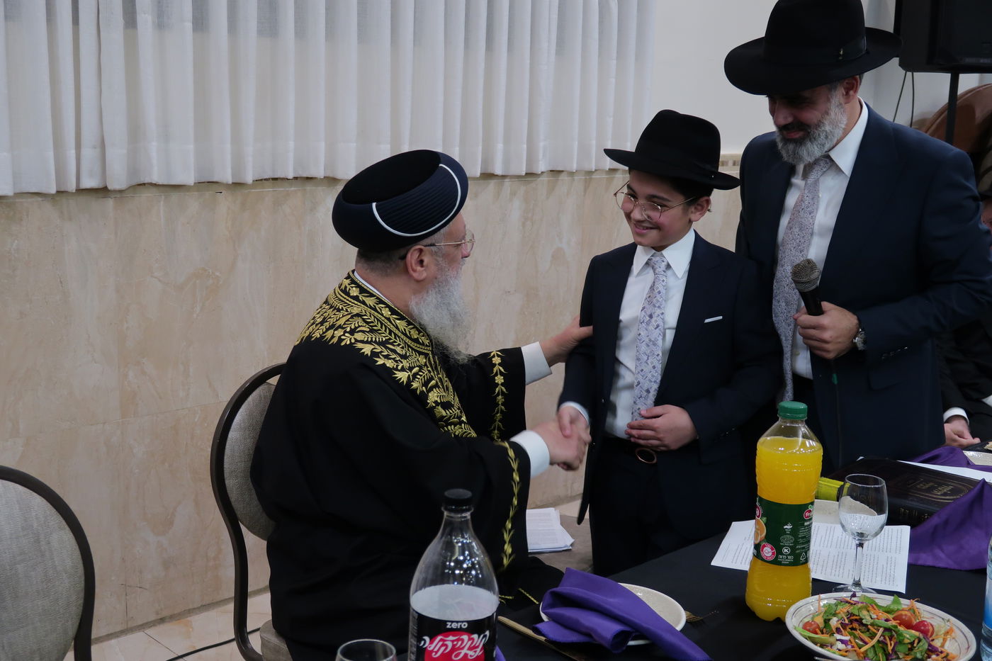 שמחת בר המצווה לנין מרן הגר"ע יוסף זצ"ל
