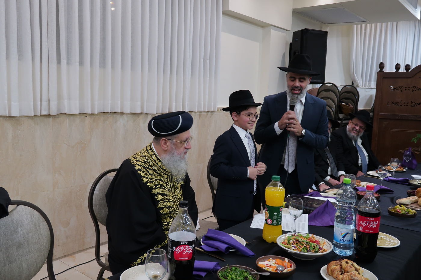 שמחת בר המצווה לנין מרן הגר"ע יוסף זצ"ל