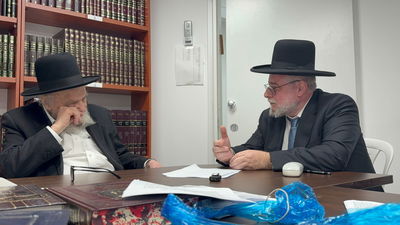 הגר"פ גולדשמידט, הערב אצל הגרמ"ה הירש