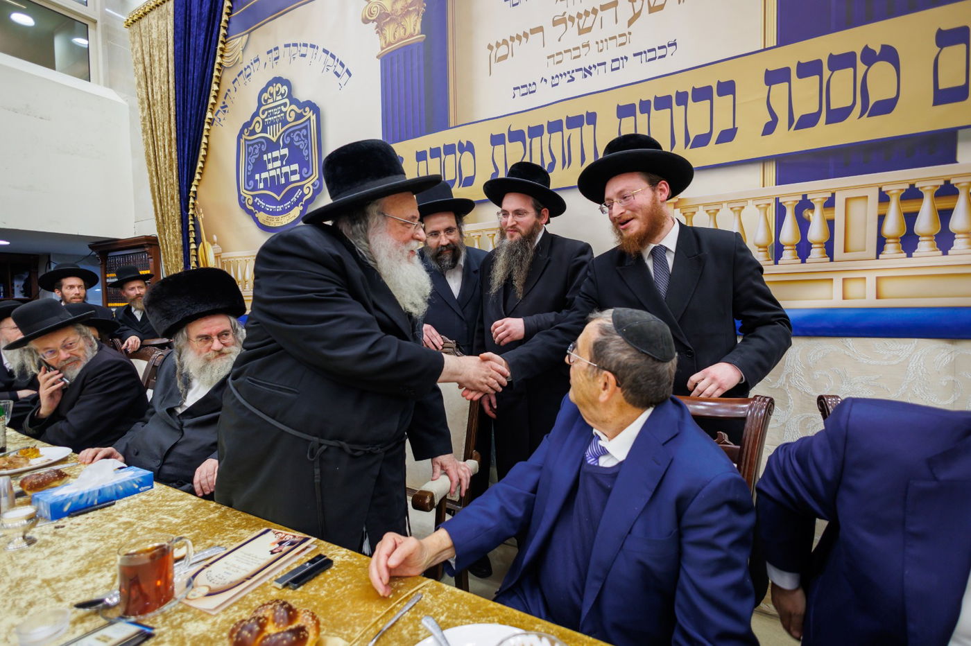 סיום מסכת בכורות בקהילת הגר"ש אלתר