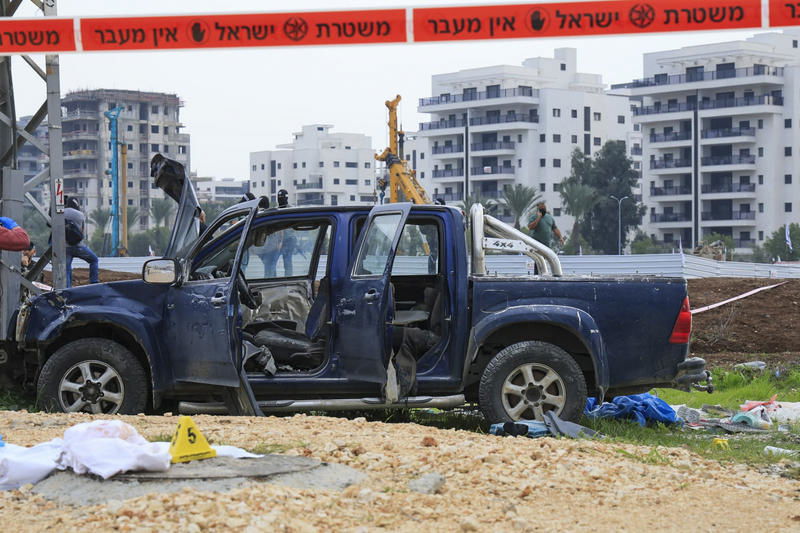 רכבו של המחבל בפיגוע הנורא