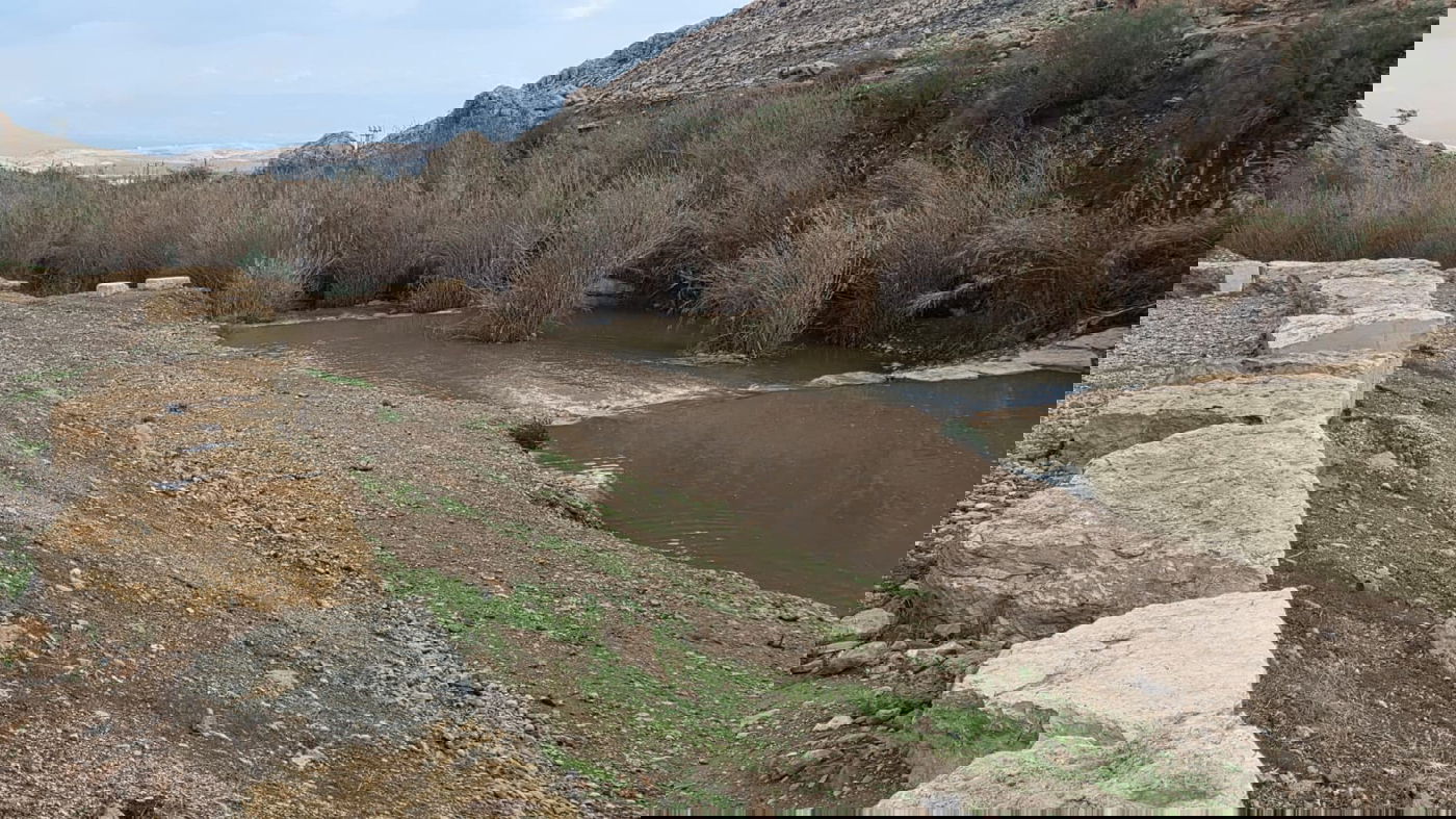 נחל ייטב מלא בחזרה בשבוע שעבר