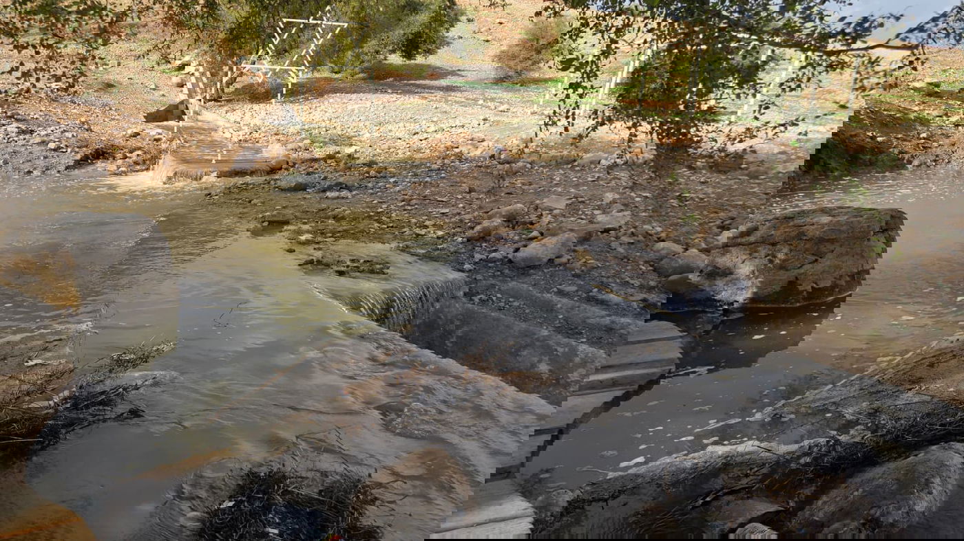נחל ייטב מלא בחזרה בשבוע שעבר