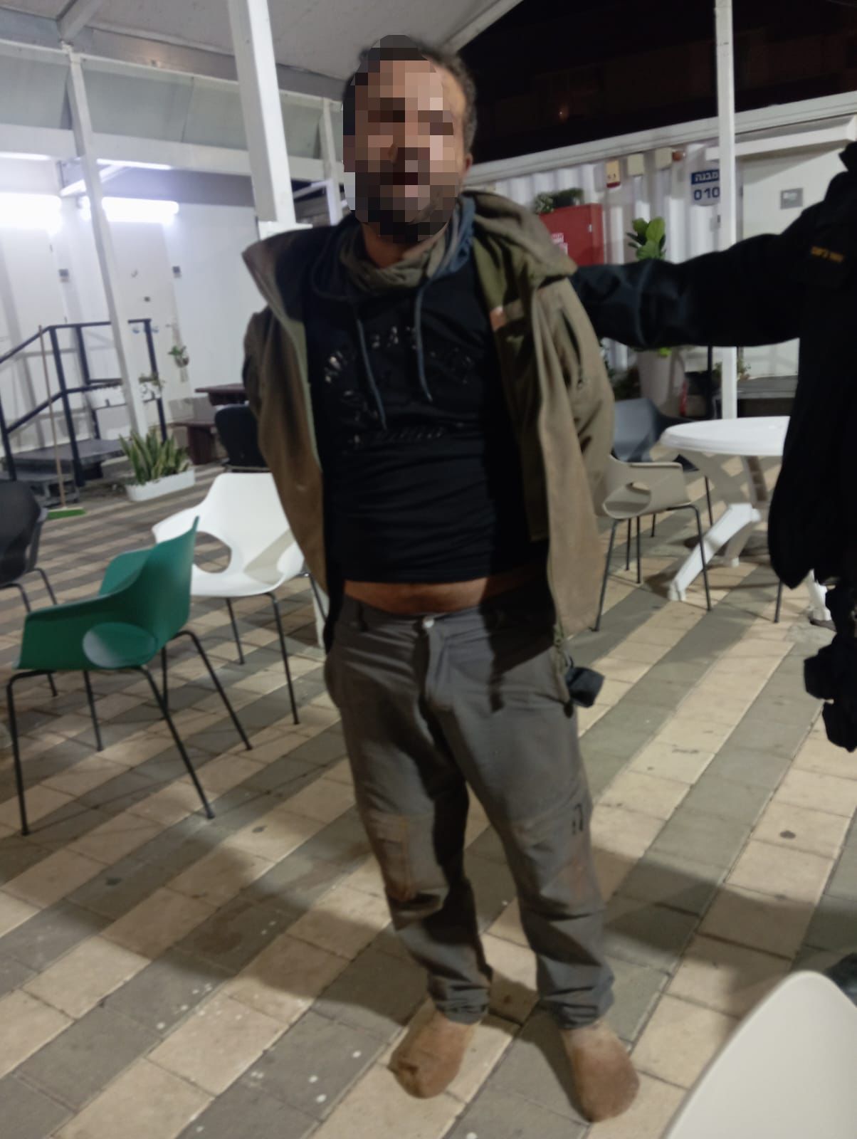 החשוד תושב עזה נתפס