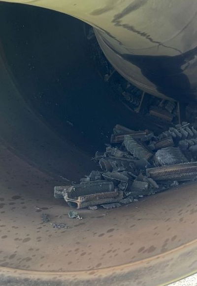 שברי טורבינת המנוע