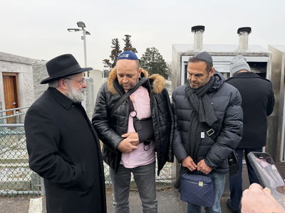 אחמד אל אחמד באוהל הרבי מחב"ד