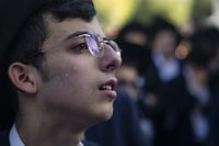 הלווית הנער החרדי יוסף אייזנטל ז"ל