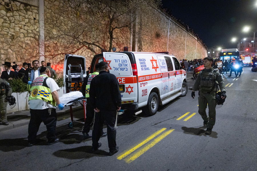 זירת דריסת הנער החרדי