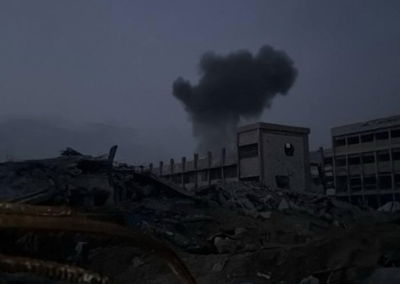 זירת התקיפה הערב