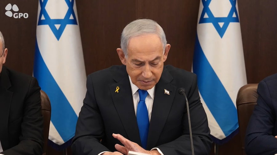 נתניהו בישיבת הממשלה, הבוקר