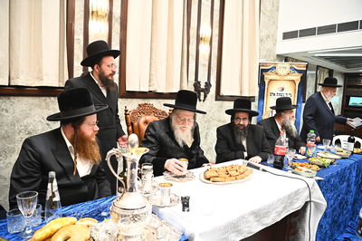 סיום מסכת בביהמ"ד מודז'יץ בביתר