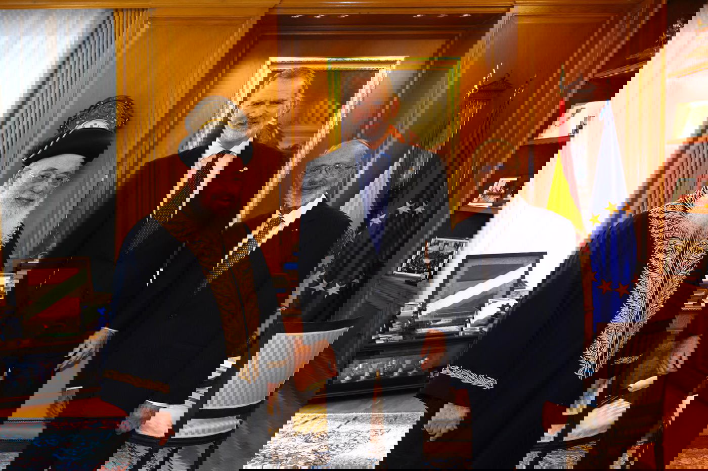 הגרש"מ עמאר עם מלך ספרד