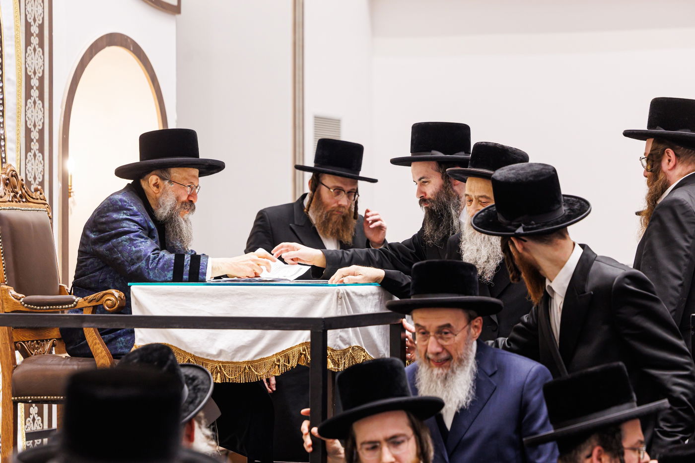 אסיפת התעוררות לרגל ימי השובבי"ם בחצה"ק באבוב 45