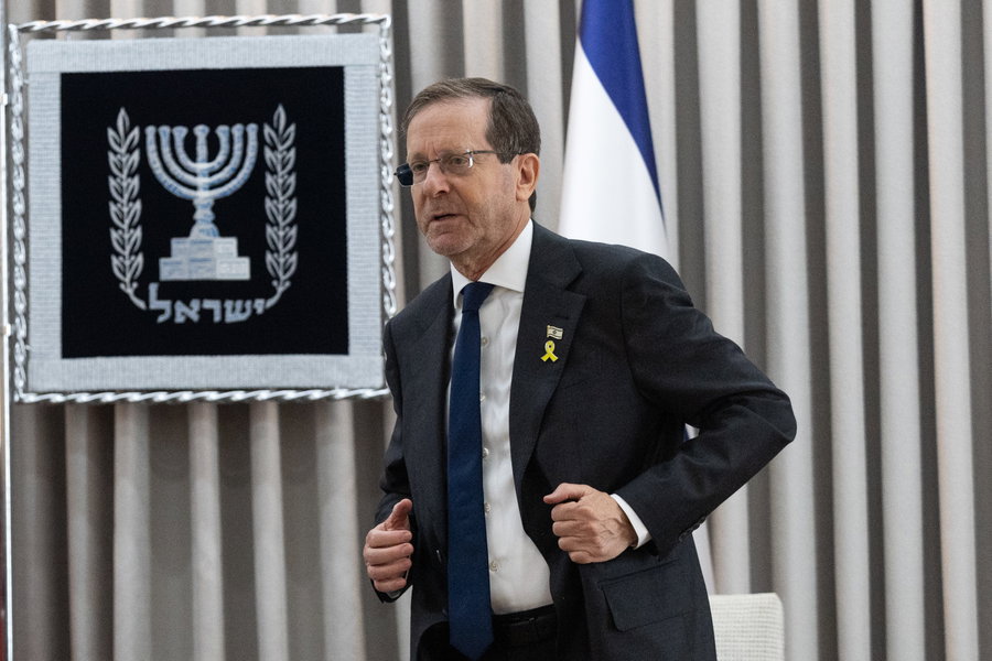 הרצוג בבית הנשיא