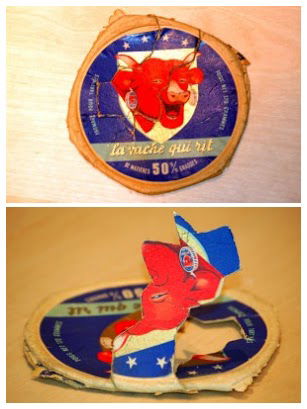 למעלה: האריזה המקורית לפני השינוי. למטה: דמותו המסתרת של דה גול