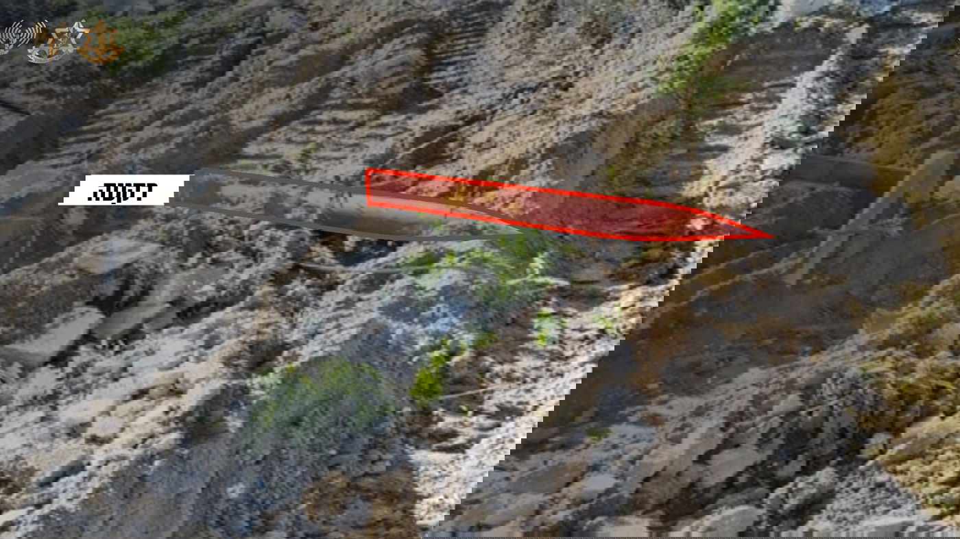 המשגר והרקטה שאותרו בדרום רצועת עזה