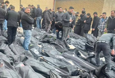 גופות של נרצחים בידי המשטר באיראן