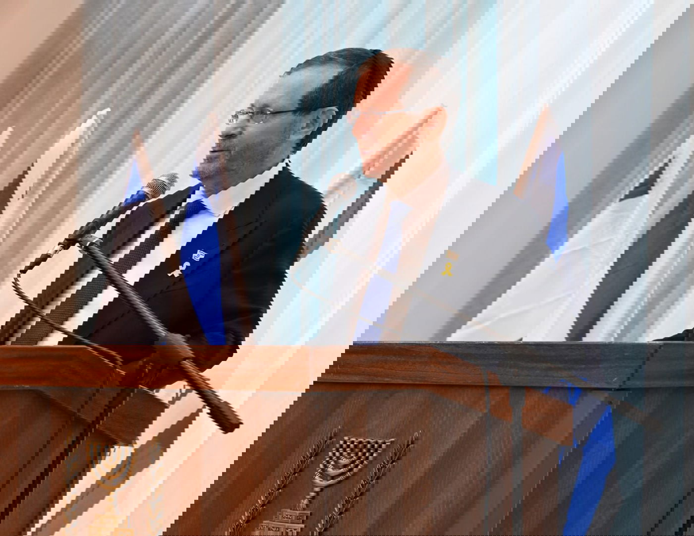 הרצוג בישיבה בגוש עציון