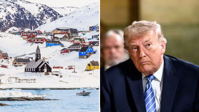 טראמפ מימין, גרינלנד משמאל
