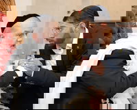 הרב עם עוזרו שמעון ברדי