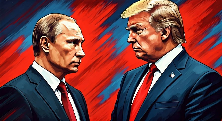 טראמפ ופוטין | איור