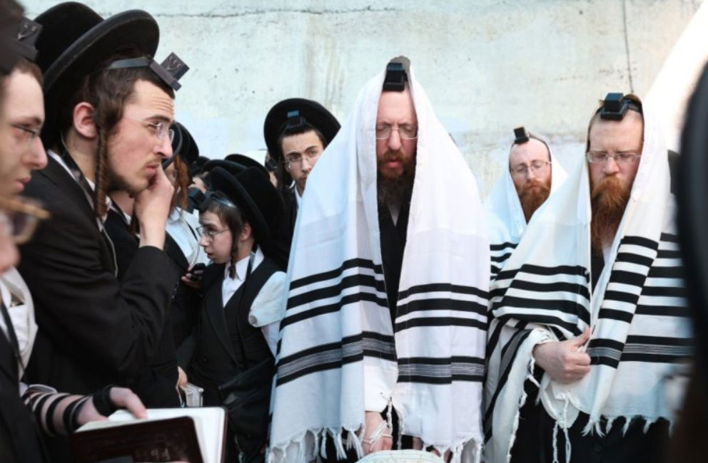 הבחור משה לודמיר ז"ל ליד הרה"צ רבי יוסף ברייאר, בן האדמו"ר מבאיאן