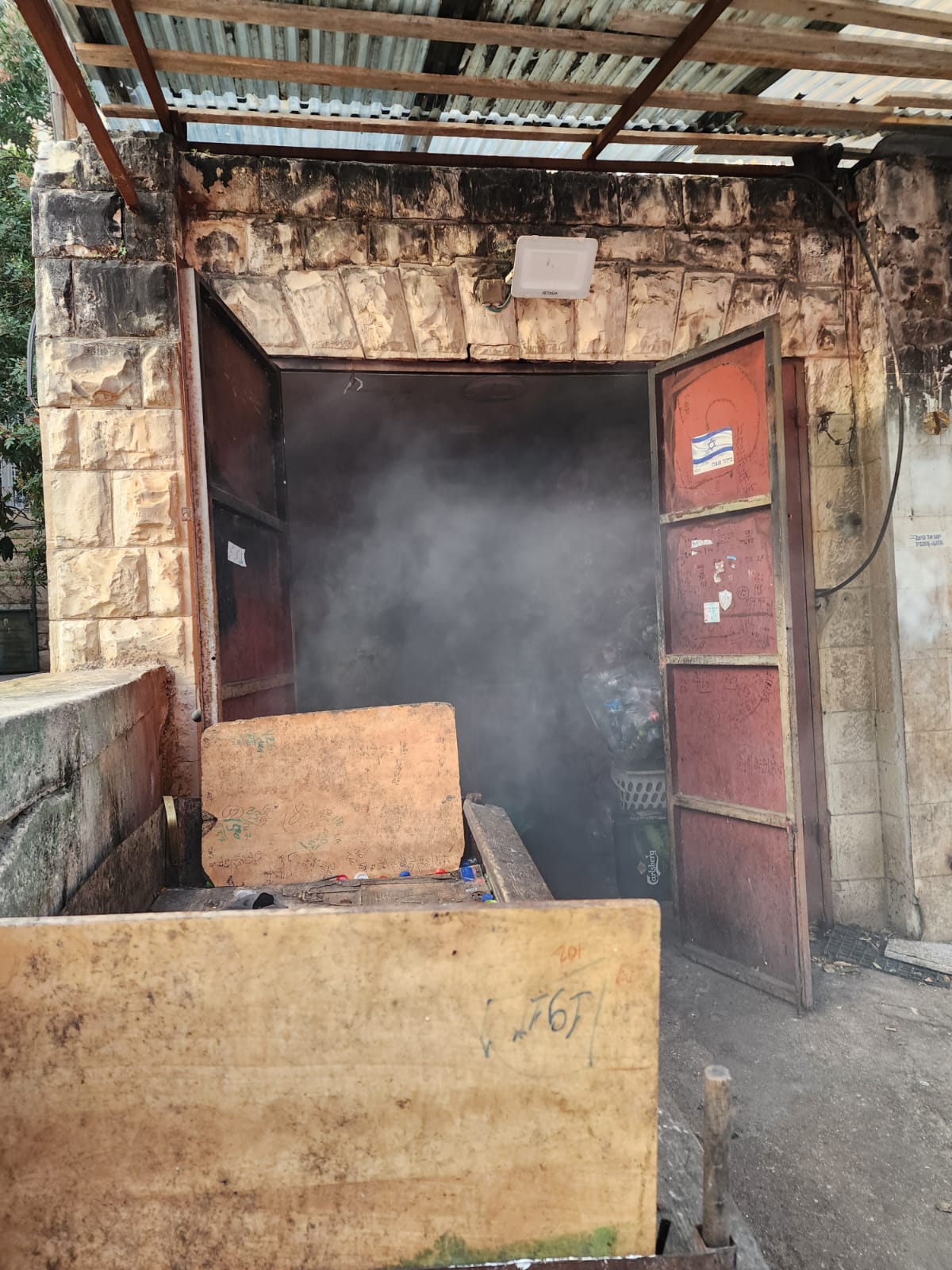 תיעוד מהשריפה