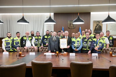 הנהלת ומתנדבי זק"א בלשכת רה"מ נתניהו