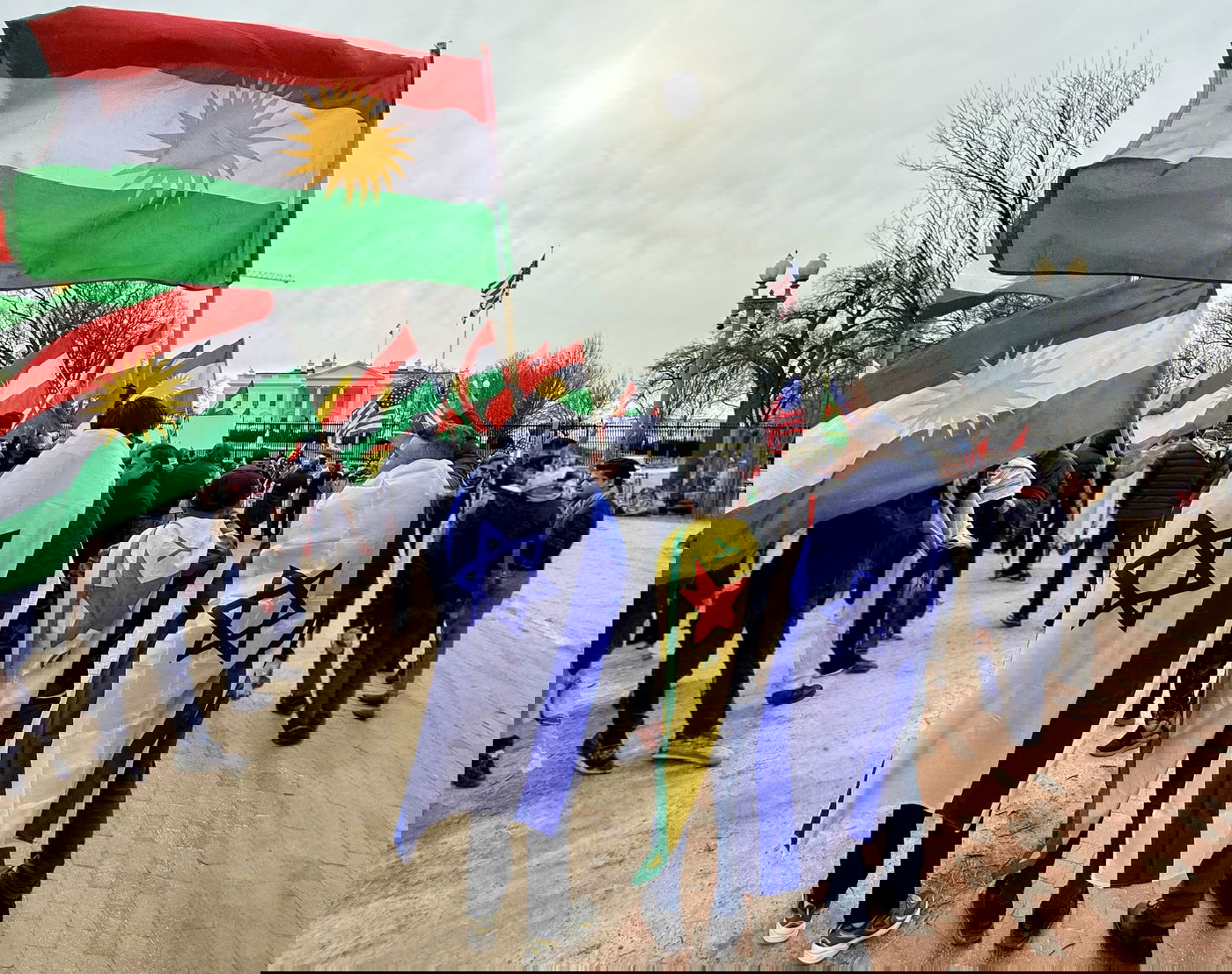 ההפגנה מול הבית הלבן